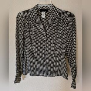 VTG Y2K Jones New York Silk Blouse